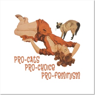 Pro-Cats, Pro-Choice, Pro-Feminism Posters and Art